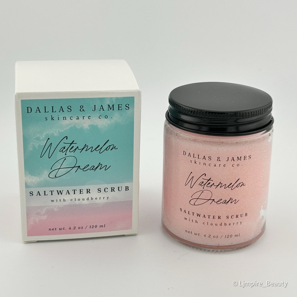 🆕 DALLAS & JAMES Skincare Co. Watermelon Dream Saltwater Scrub 120 mL NIB